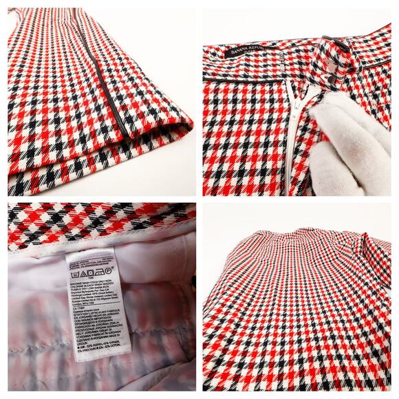 Lot of 4 Banana Republic Womens 6 Pants Slone Fit Wide Tapered Leg Plaid - Picture 8 of 9